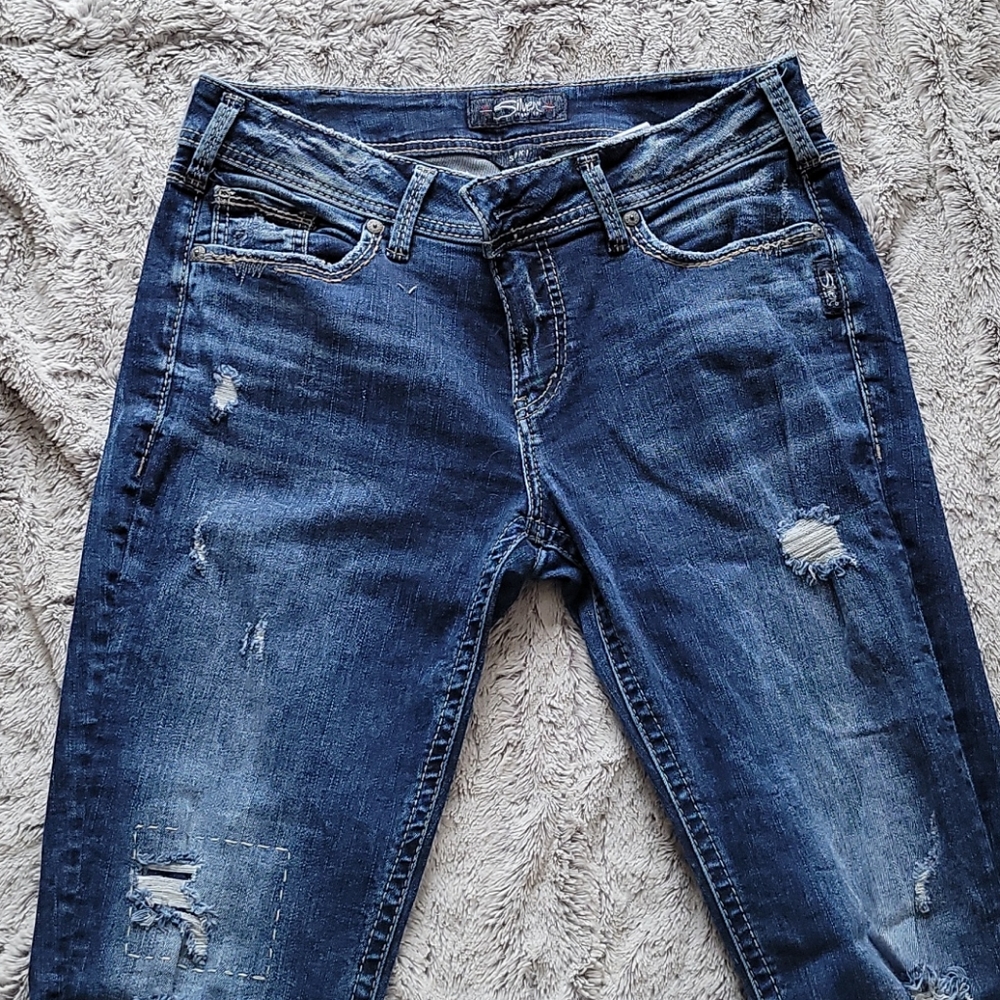 Silver suki ankle skinny